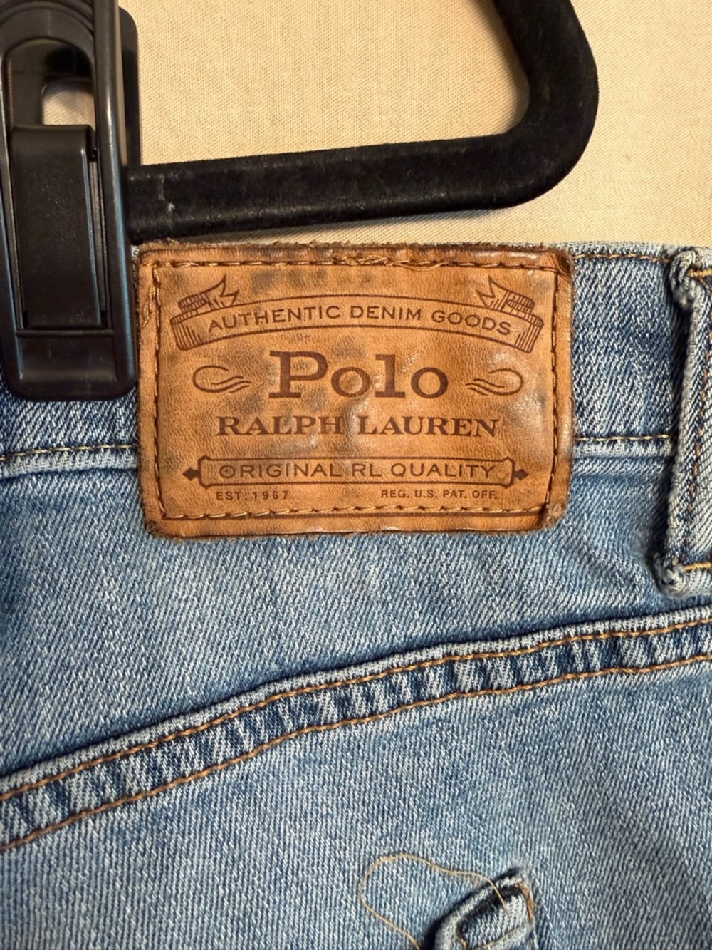 Polo Ralph Lauren Men’s Jeans Light Blue Relaxed Fit 44 x 34 Classic Timeless - Picture 7 of 12